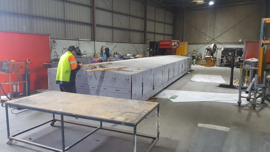 metal fabrication work process by our team