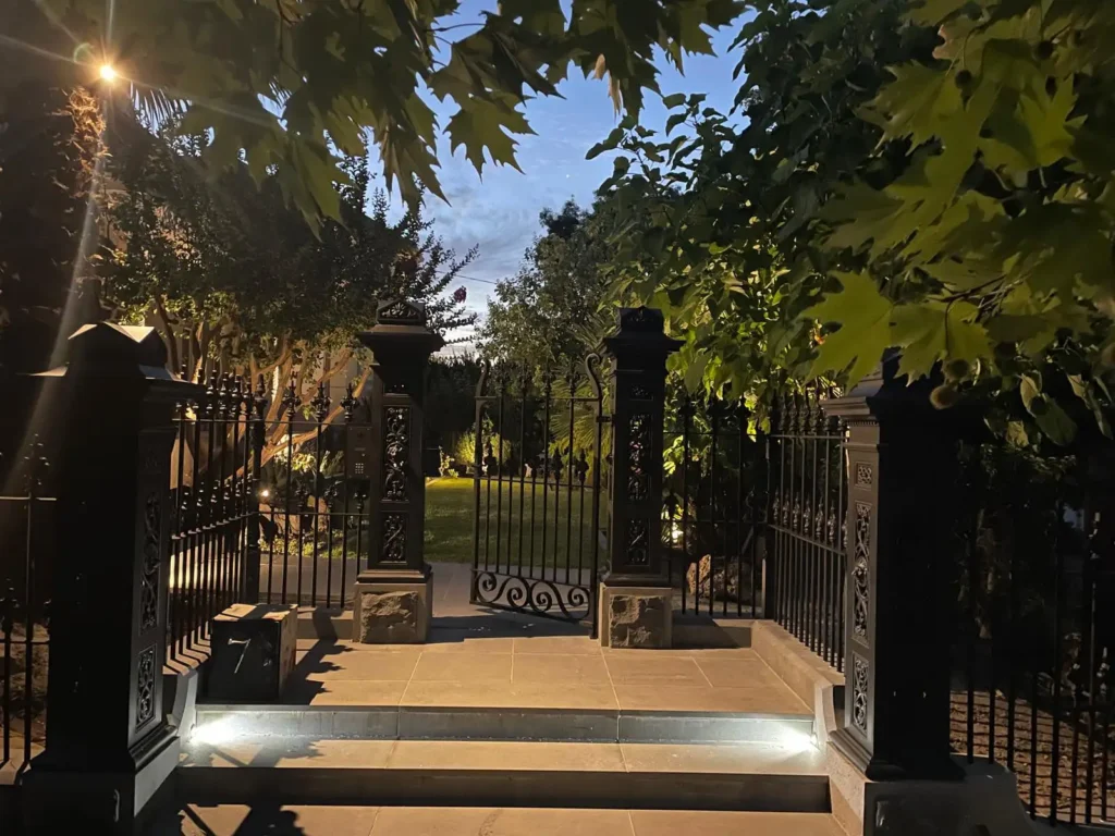 powder coated custom steel gates project in Melbourne