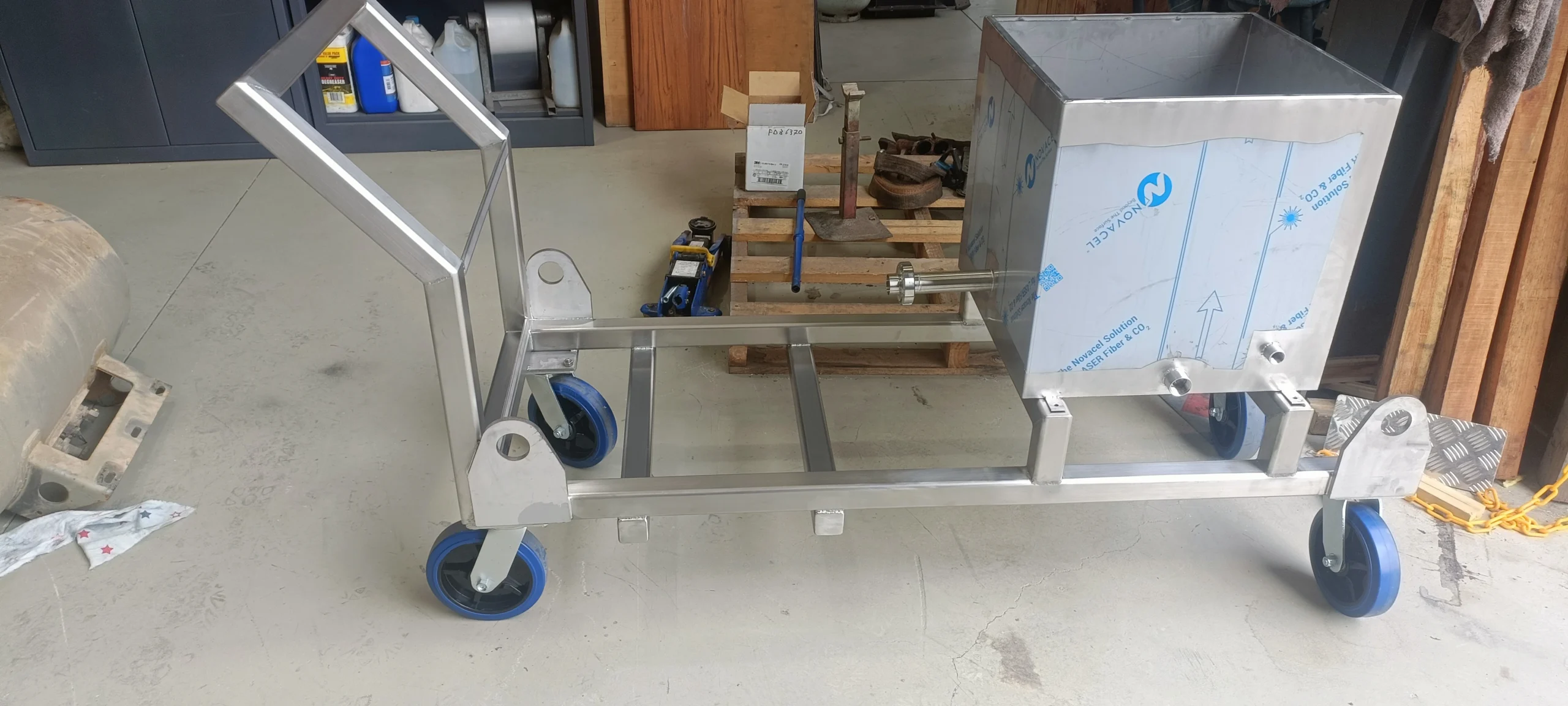 custom stainless steel frame polished finish