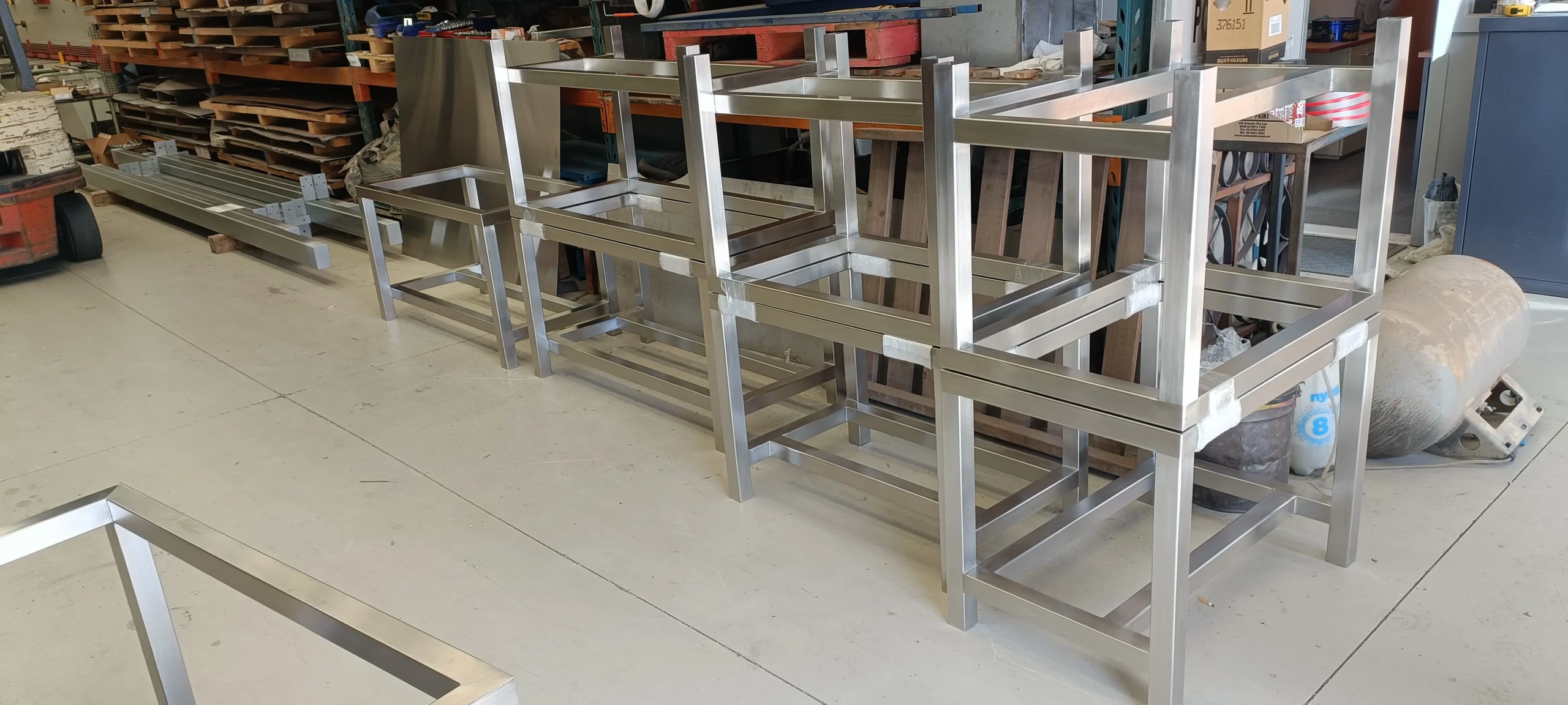 stainless steel frames polished finish melbourne
